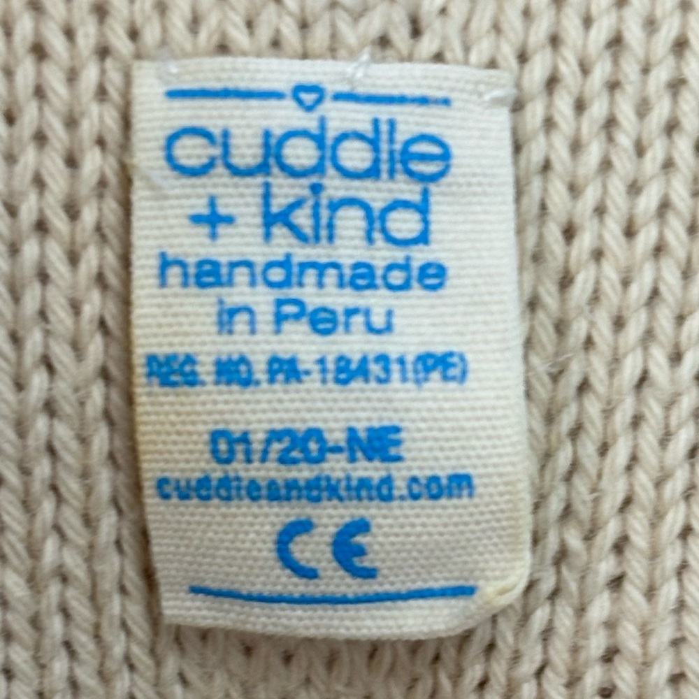 Cuddle and Kind Zara Unicorn Sweater 20” Knit Plush Stuffed Animal - Picture 4 of 4